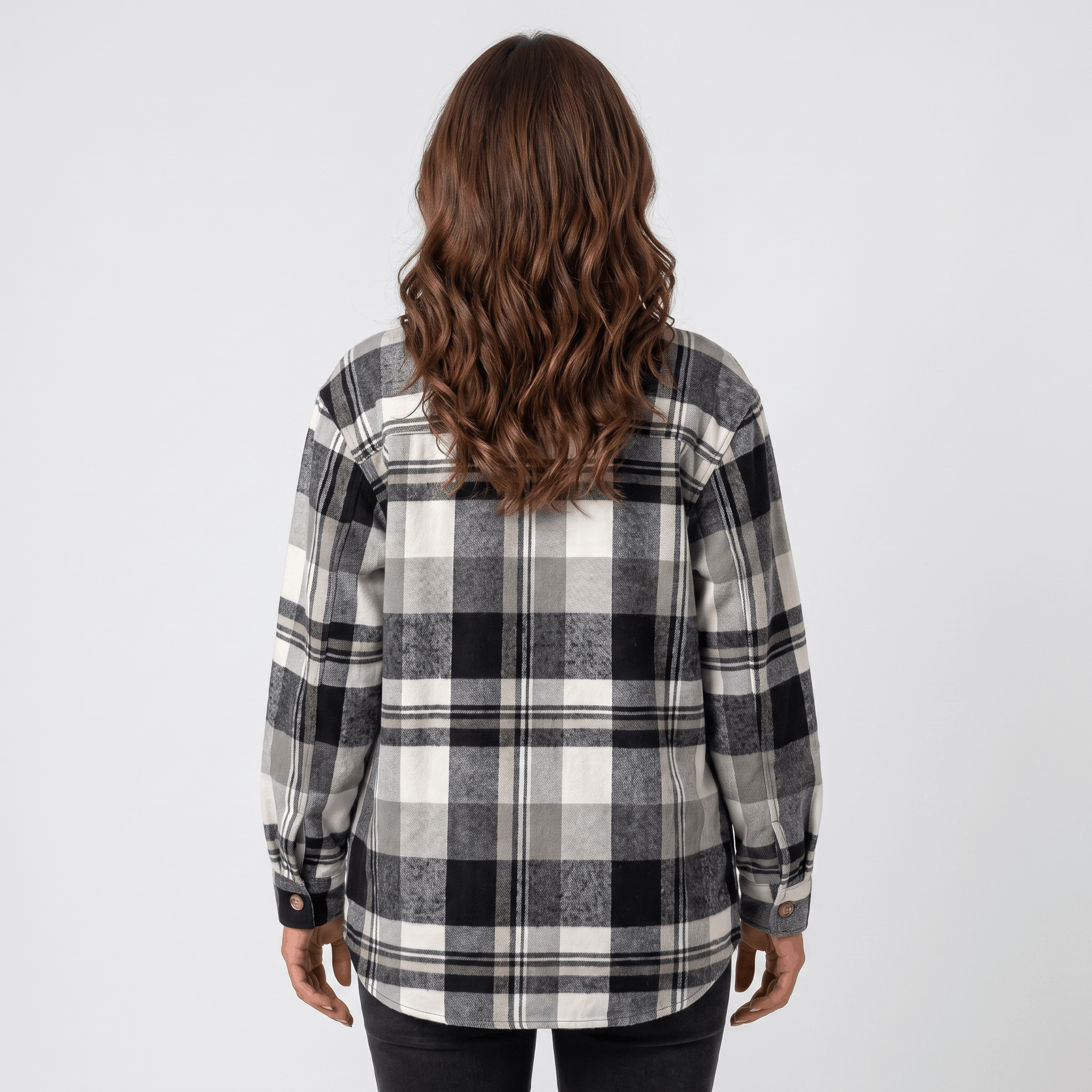 Elodie Plaid Shacket – Women's Brushed Flannel Jacket