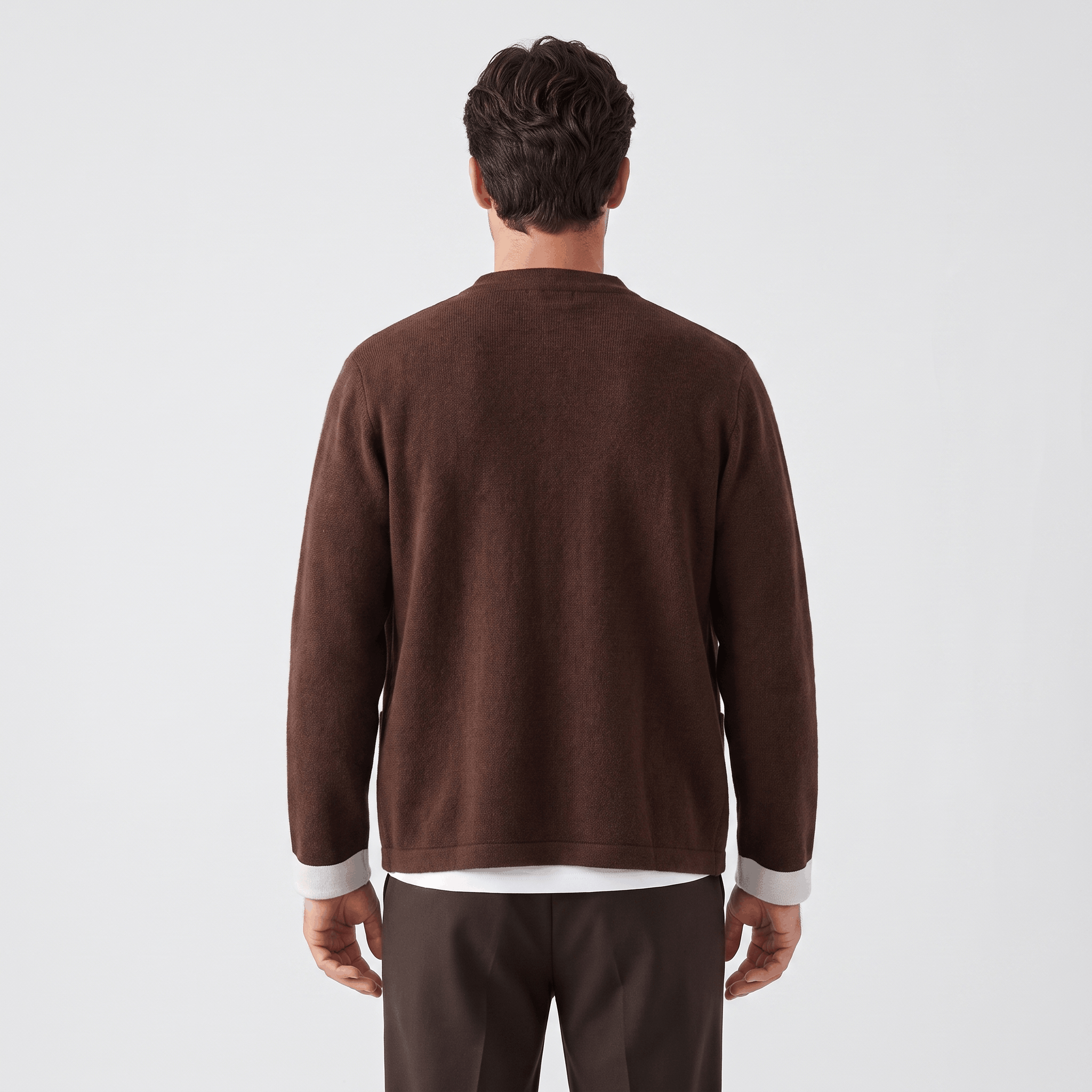 Soren Mandarin Knit Cardigan – Traditional Toggle Front Layer
