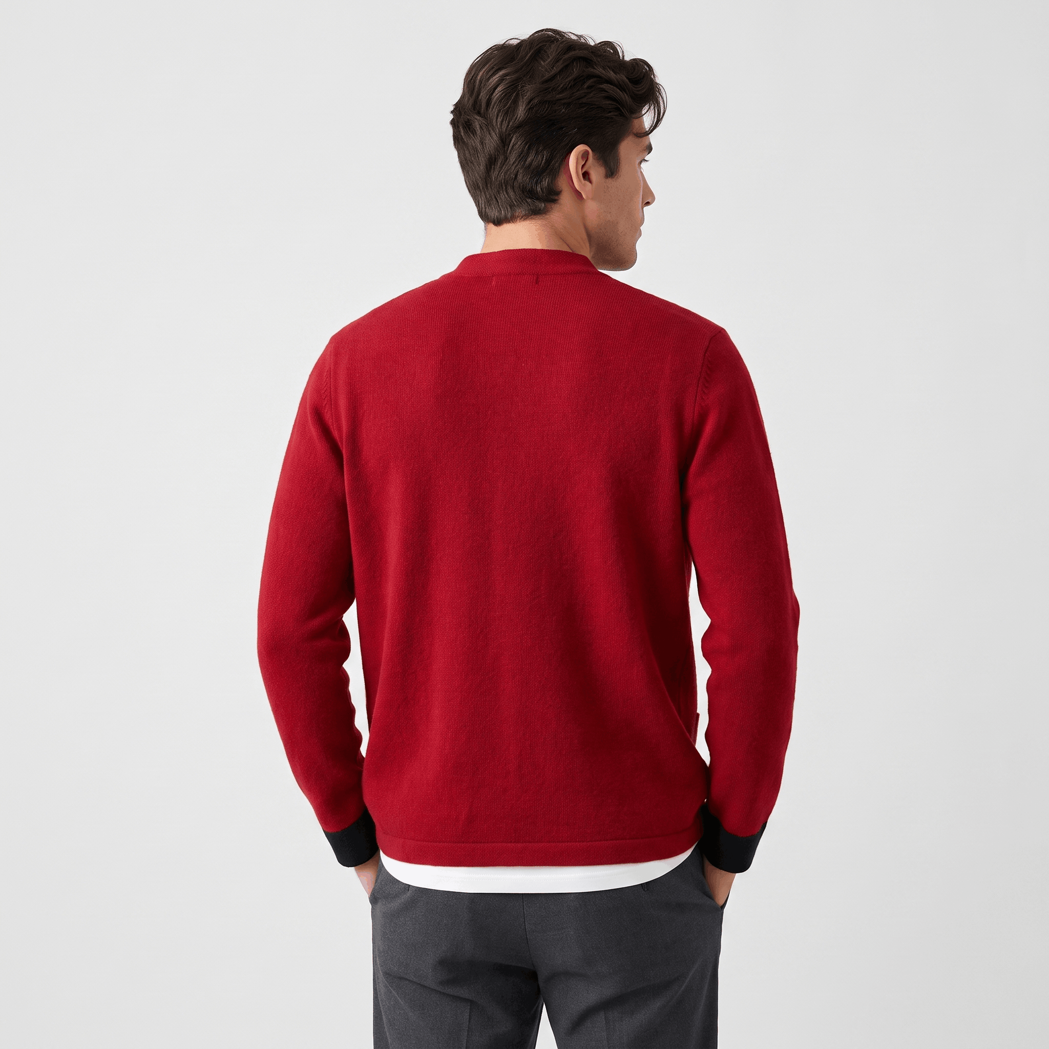 Soren Mandarin Knit Cardigan – Traditional Toggle Front Layer