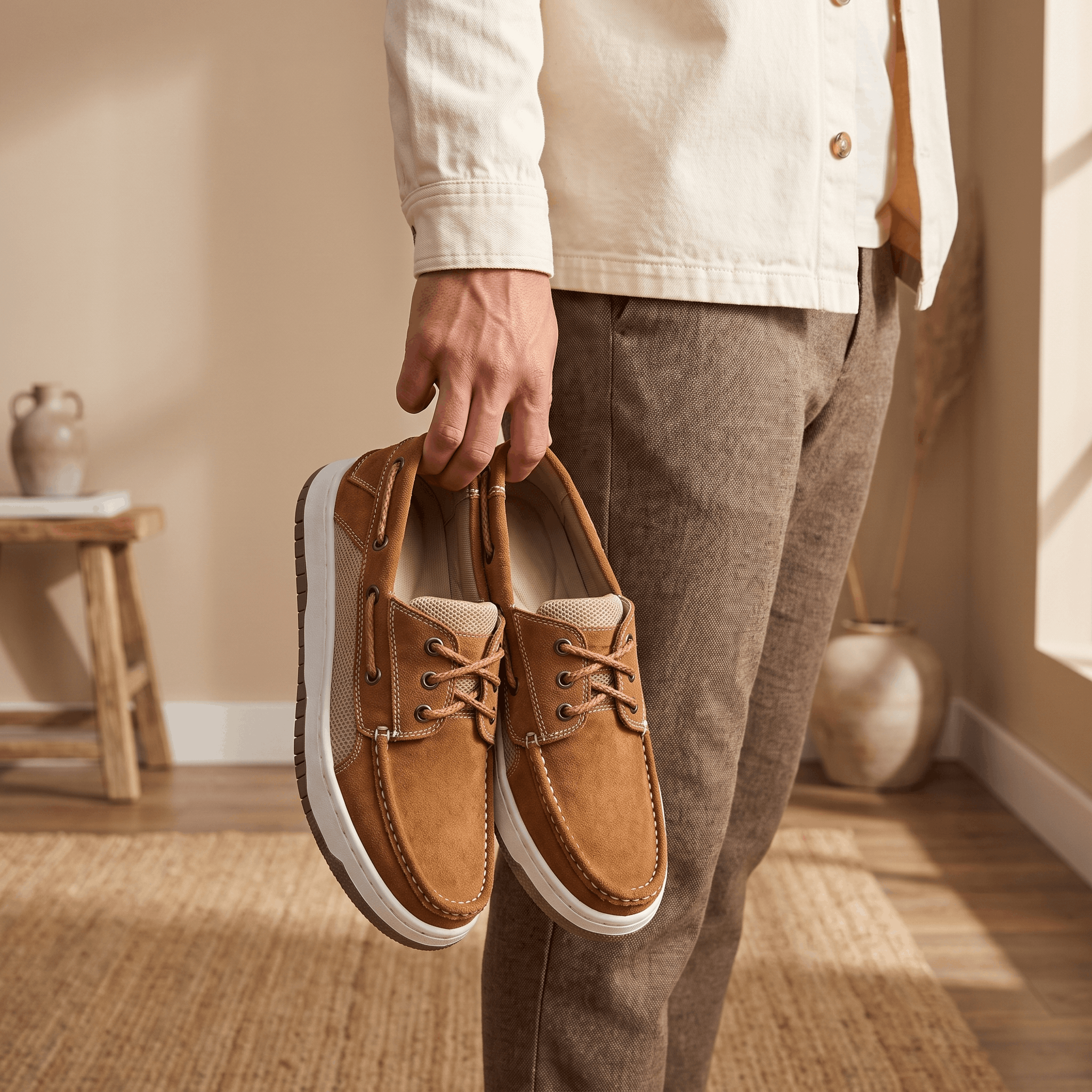 Mariano Suede Boat Shoes – Men's Breathable Deck Shoes