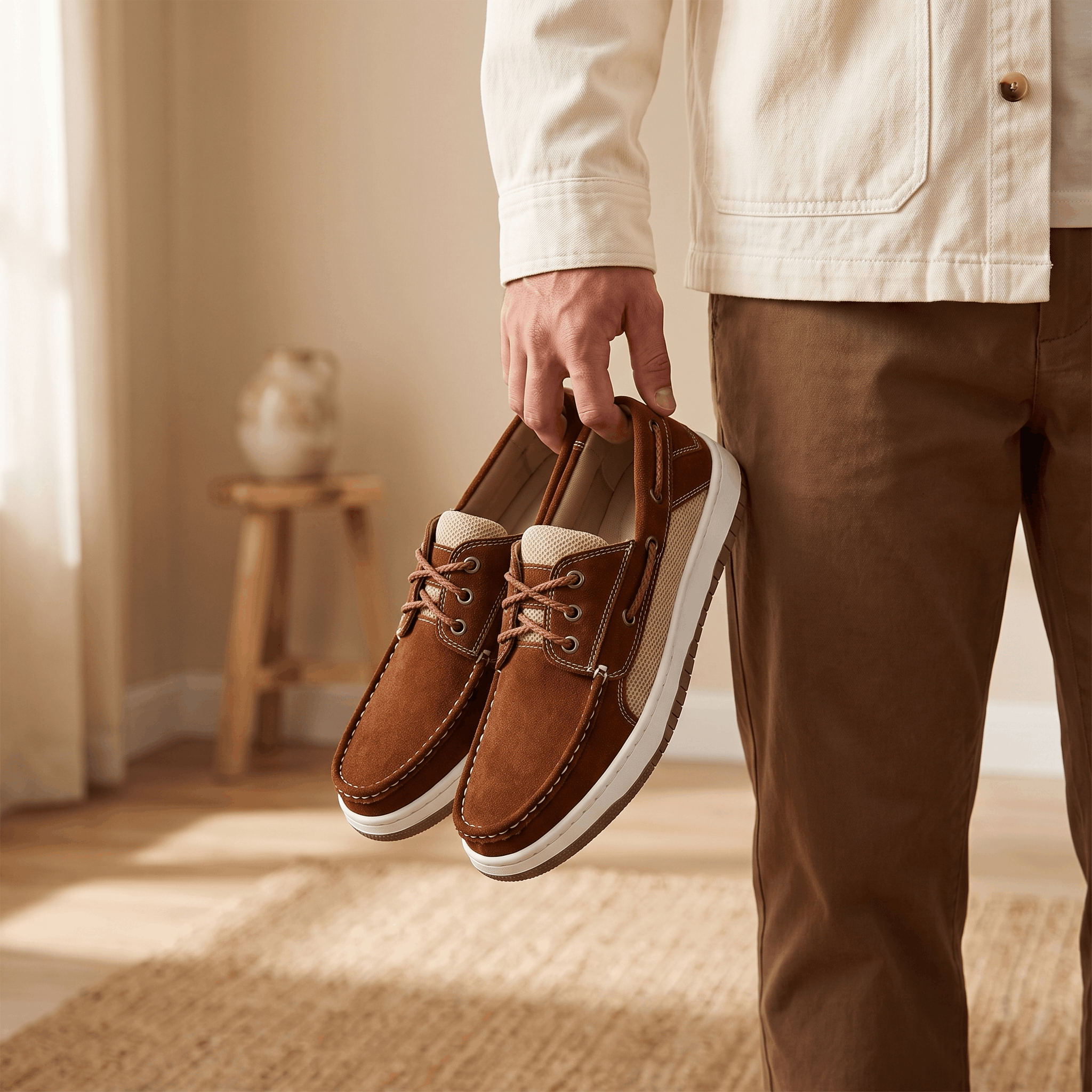 Mariano Suede Boat Shoes – Men's Breathable Deck Shoes