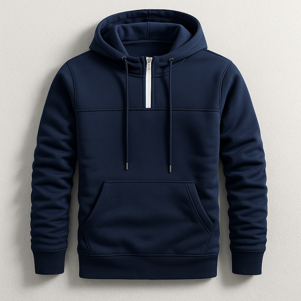 Billy Men’s Half-Zip Hoodie – Premium Fleece with Tailored Fit