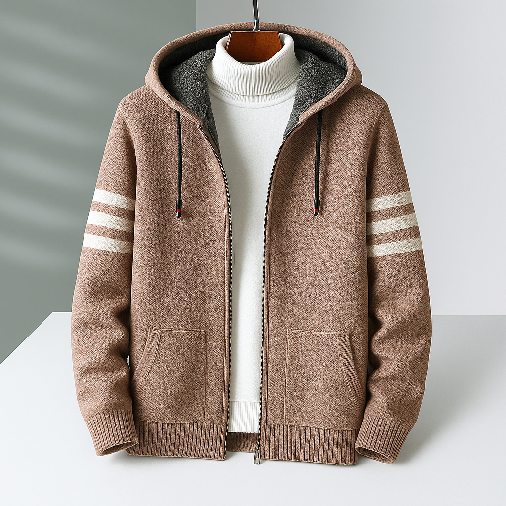Eldon Men’s Hoodie Jacket– Soft Cotton Fleece Jacket