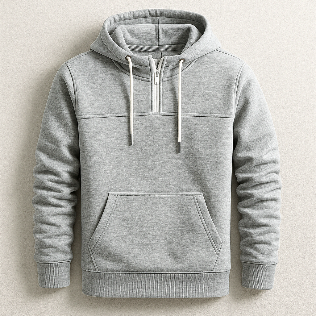 Billy Men’s Half-Zip Hoodie – Premium Fleece with Tailored Fit