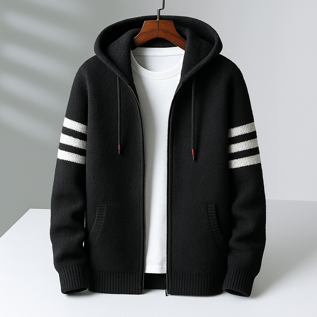 Eldon Men’s Hoodie Jacket– Soft Cotton Fleece Jacket