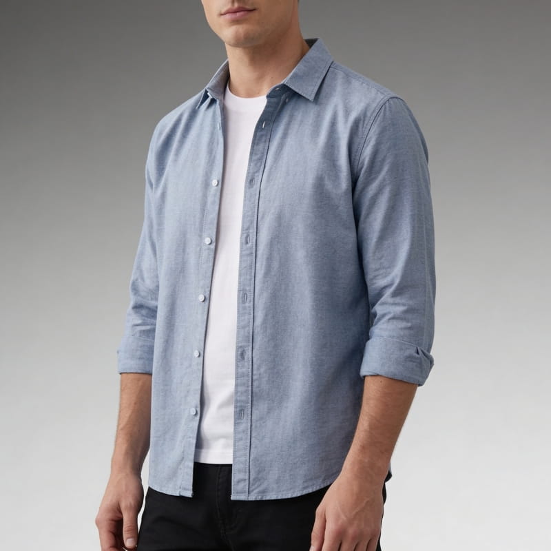 Harrison Men's Relaxed Cotton Button-Down Shirt