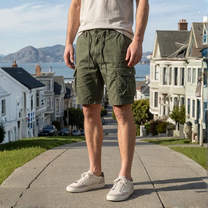 Federico Men’s Cotton Cargo Shorts