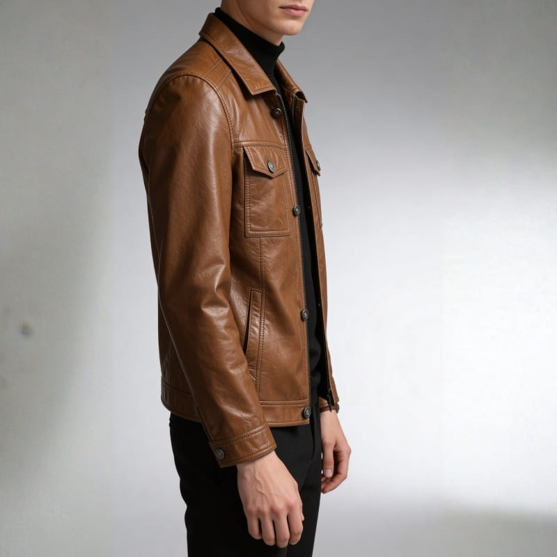 Emiliano Men’s Genuine Leather Jacket