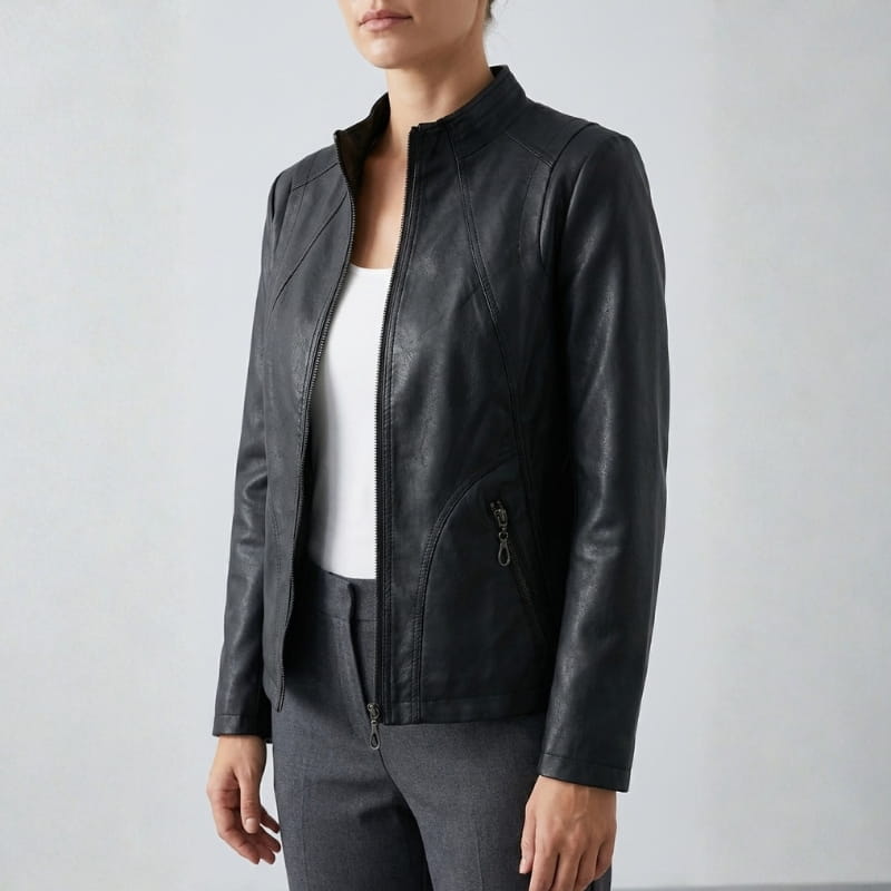 Marna Women's Matte Leather Jacket