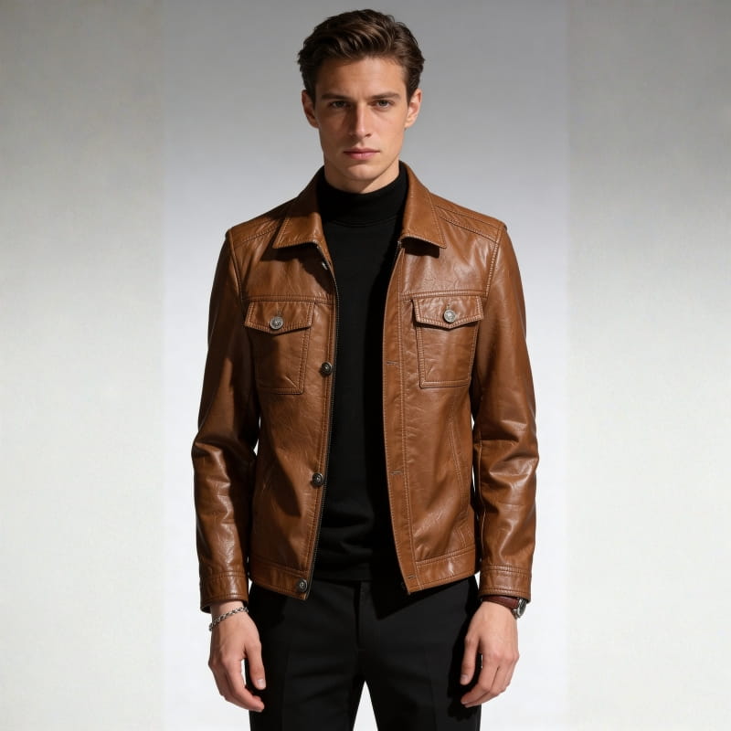 Emiliano Men’s Genuine Leather Jacket