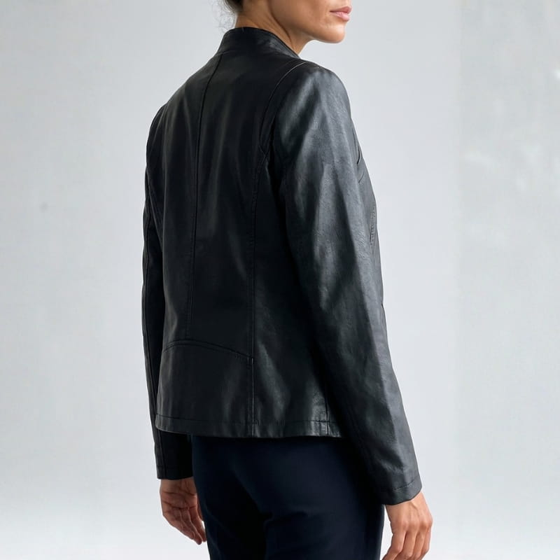 Marna Women's Matte Leather Jacket