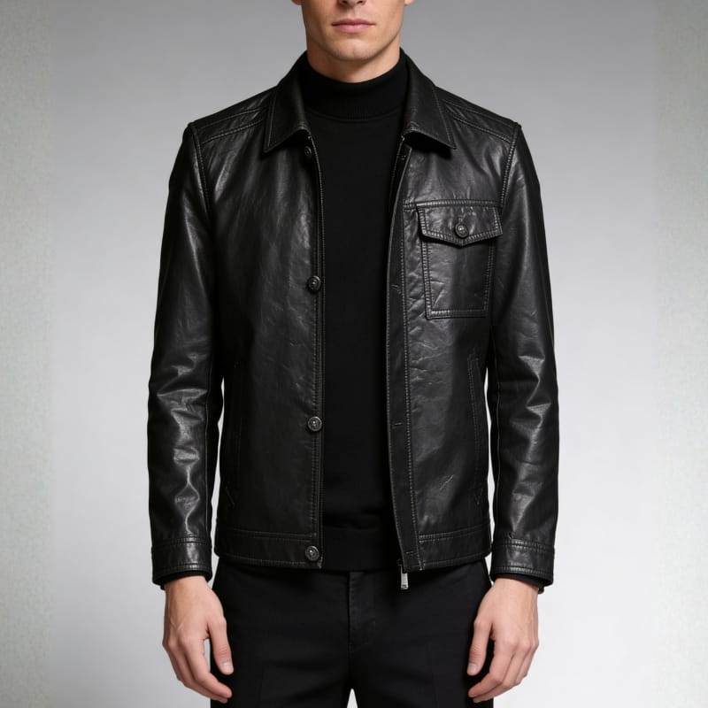 Emiliano Men’s Genuine Leather Jacket