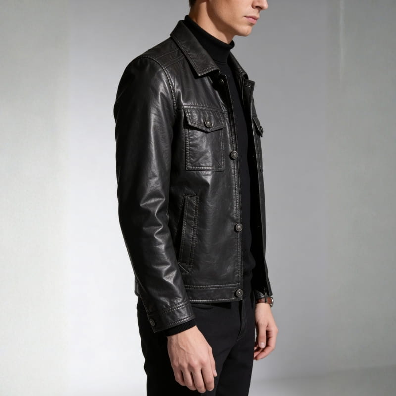 Emiliano Men’s Genuine Leather Jacket