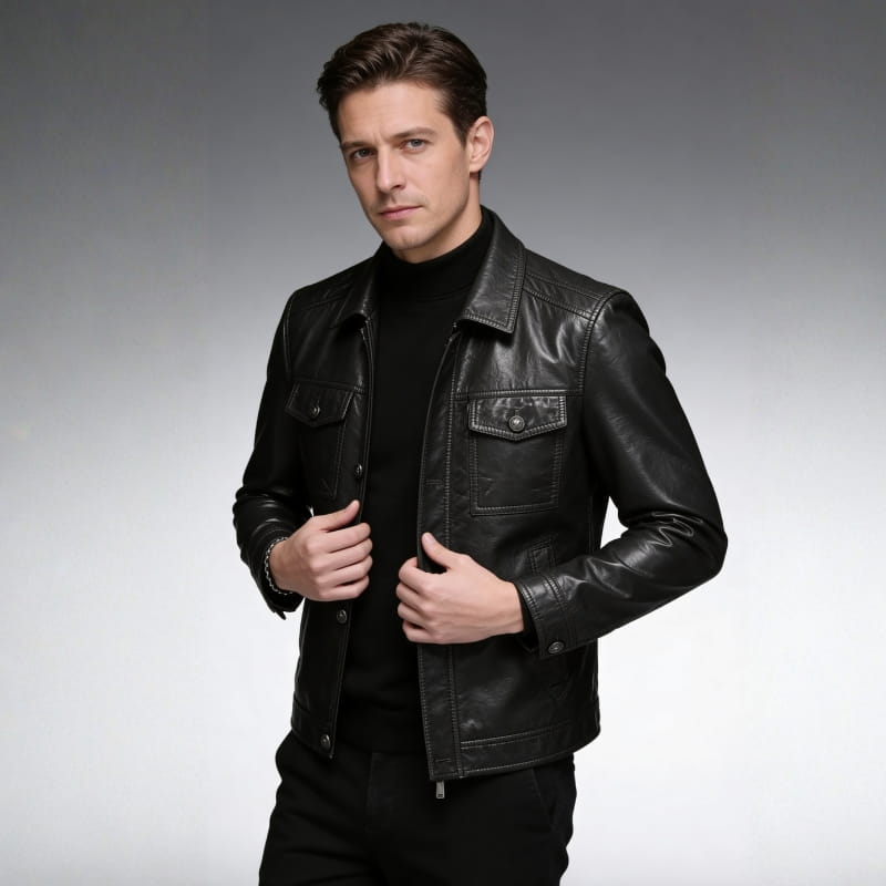 Emiliano Men’s Genuine Leather Jacket