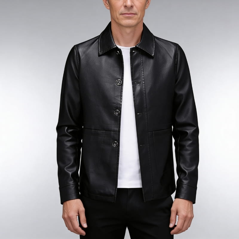 Sergio Men’s Eco-Leather Jacket