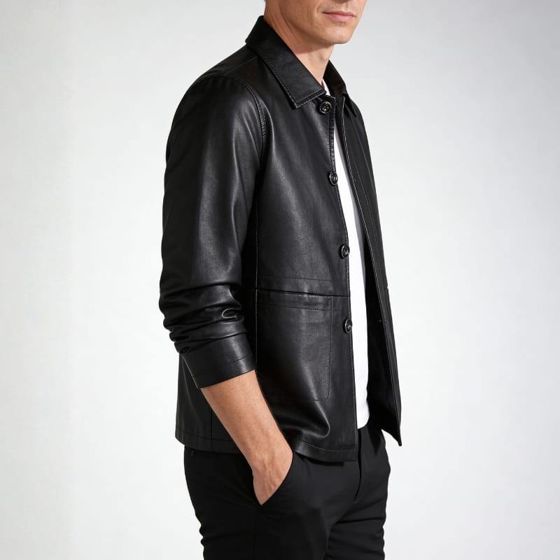 Sergio Men’s Eco-Leather Jacket