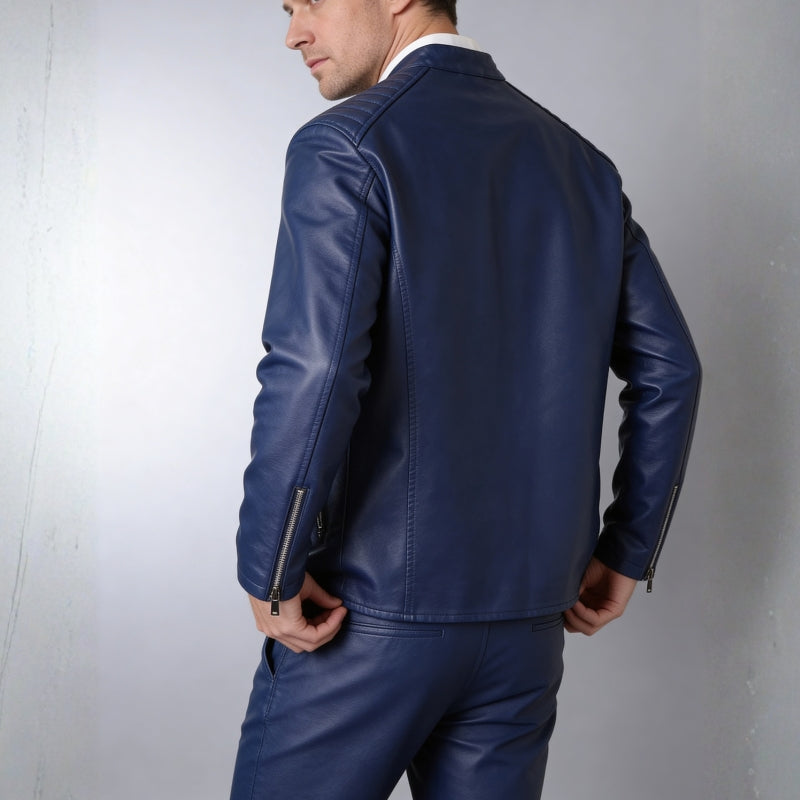 Romeo Men’s Leather Biker Jacket