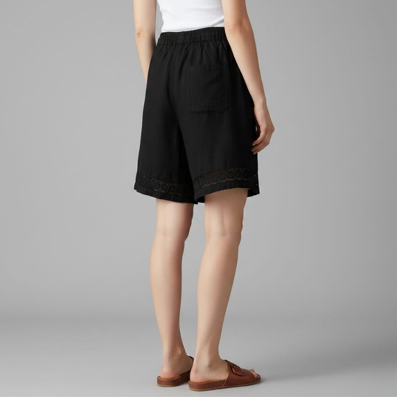 Martina Women’s Cotton Lace Trim Shorts