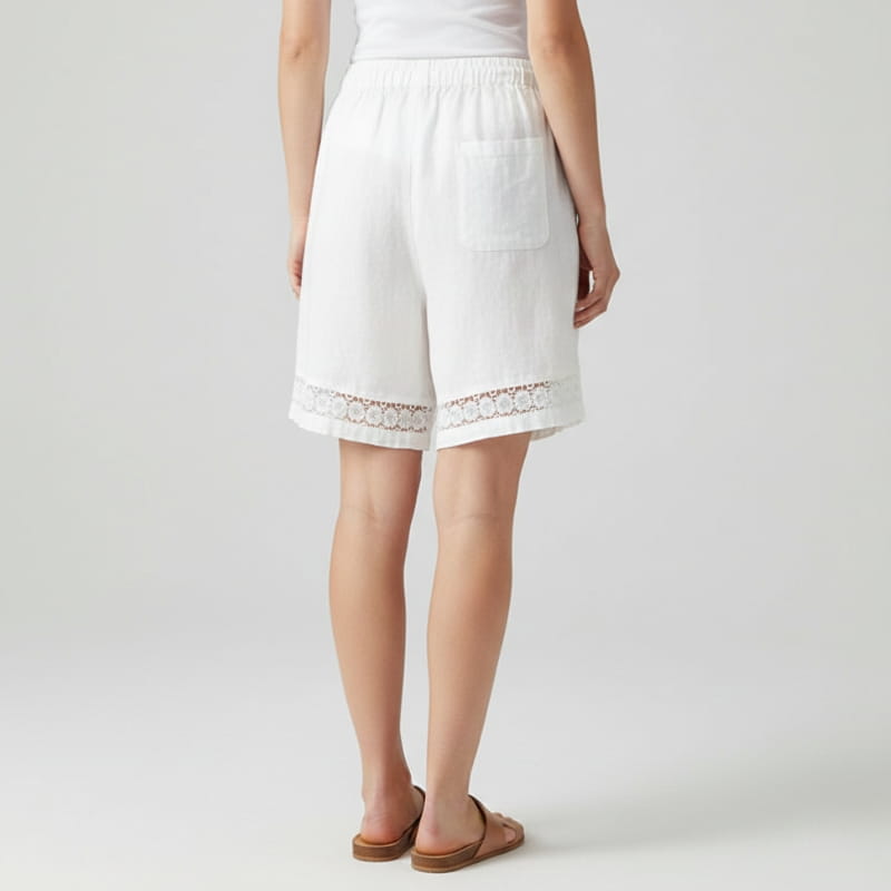 Martina Women’s Cotton Lace Trim Shorts