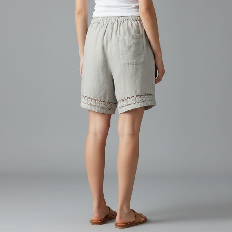 Martina Women’s Cotton Lace Trim Shorts