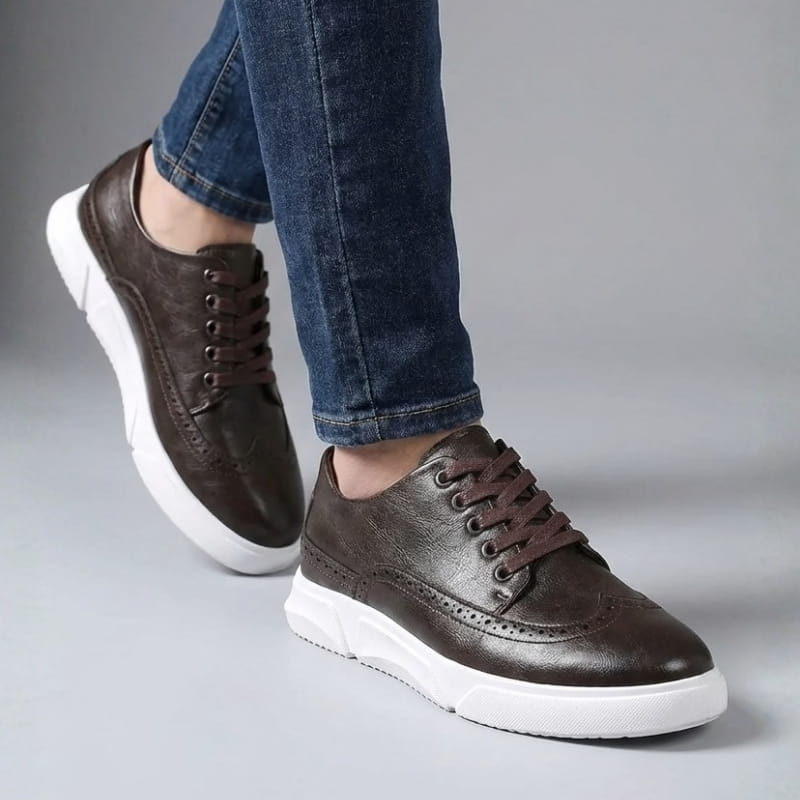 Reno Men's Leather Brogue Casual Shoes