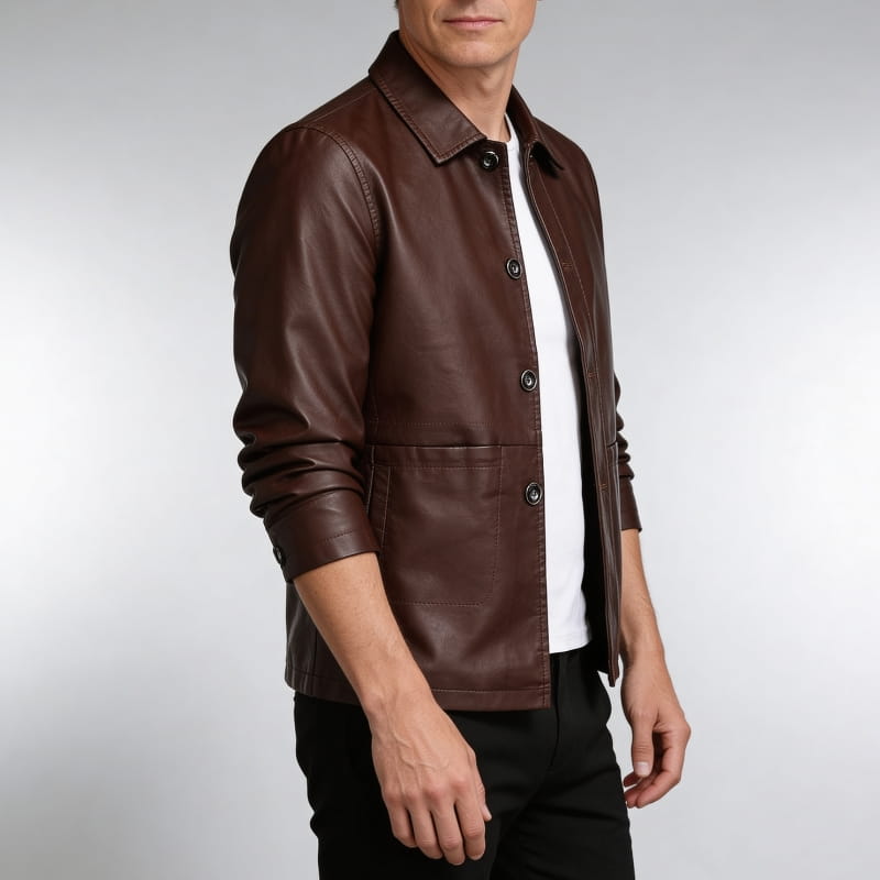Sergio Men’s Eco-Leather Jacket