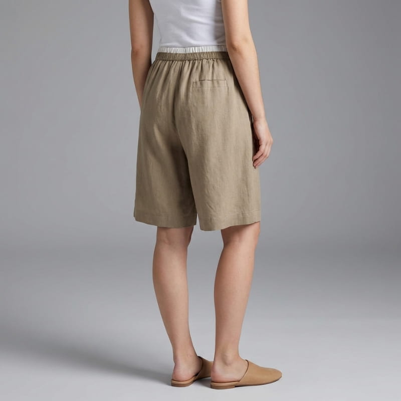 Isabella Cotton Linen Drawstring Shorts – Relaxed Breathable Summer Shorts