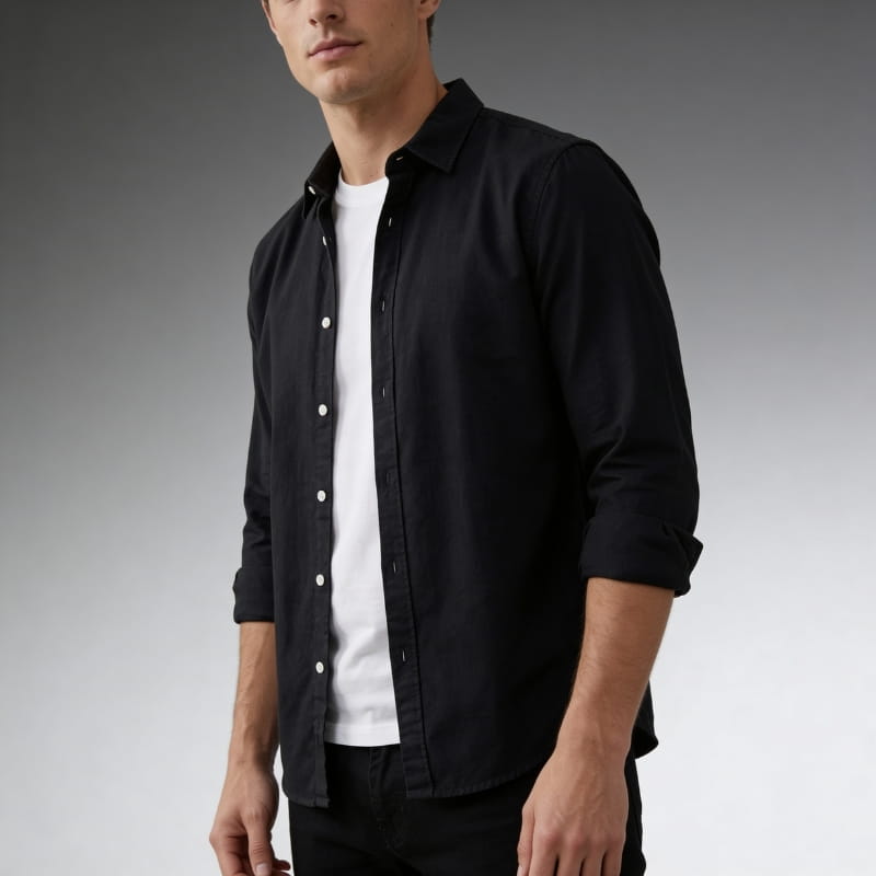 Harrison Men's Relaxed Cotton Button-Down Shirt