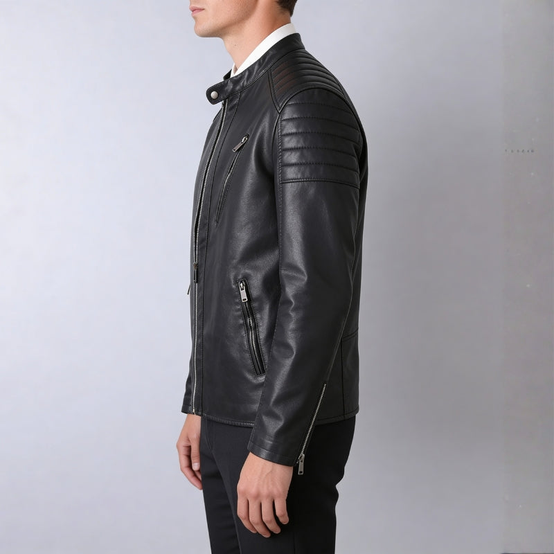 Romeo Men’s Leather Biker Jacket