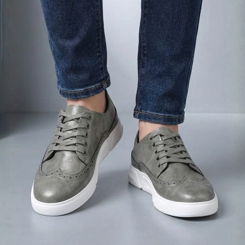 Reno Men's Leather Brogue Casual Shoes