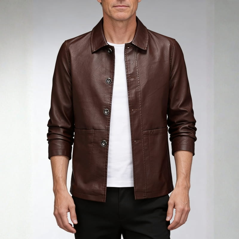 Sergio Men’s Eco-Leather Jacket