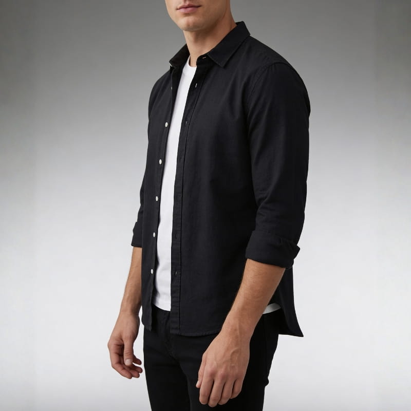 Harrison Men's Relaxed Cotton Button-Down Shirt