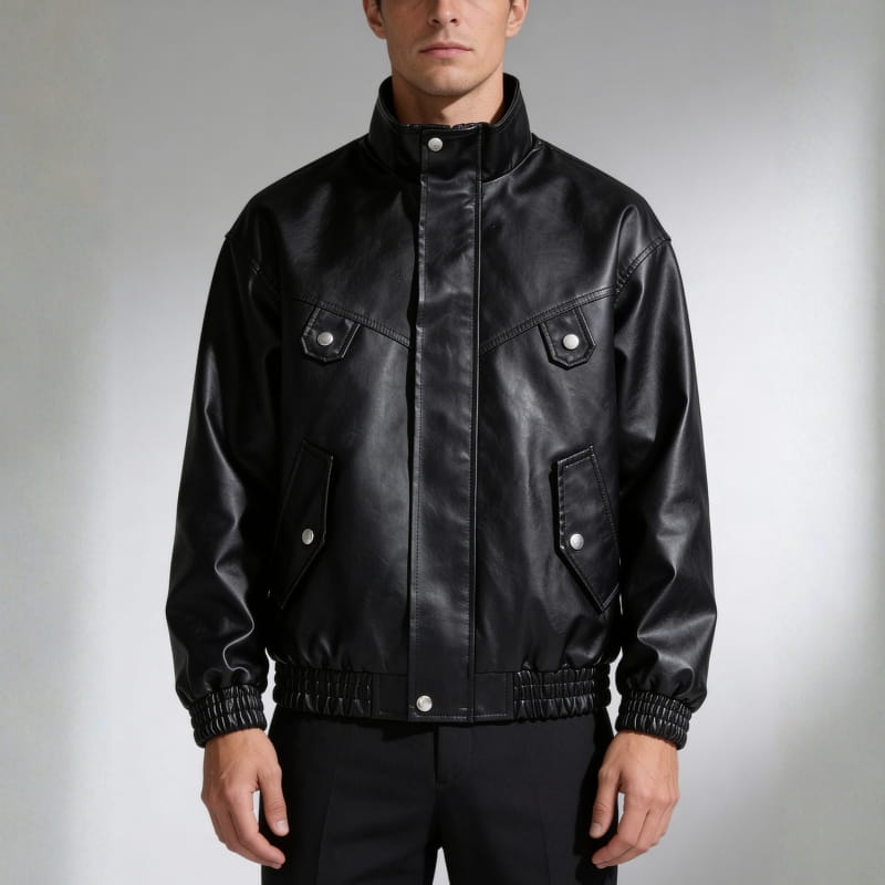 Renato Men’s Leather Bomber Jacket