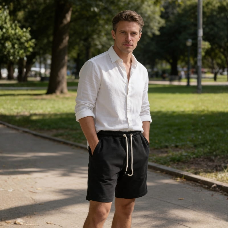 Hudson Men's Cotton Drawstring Shorts