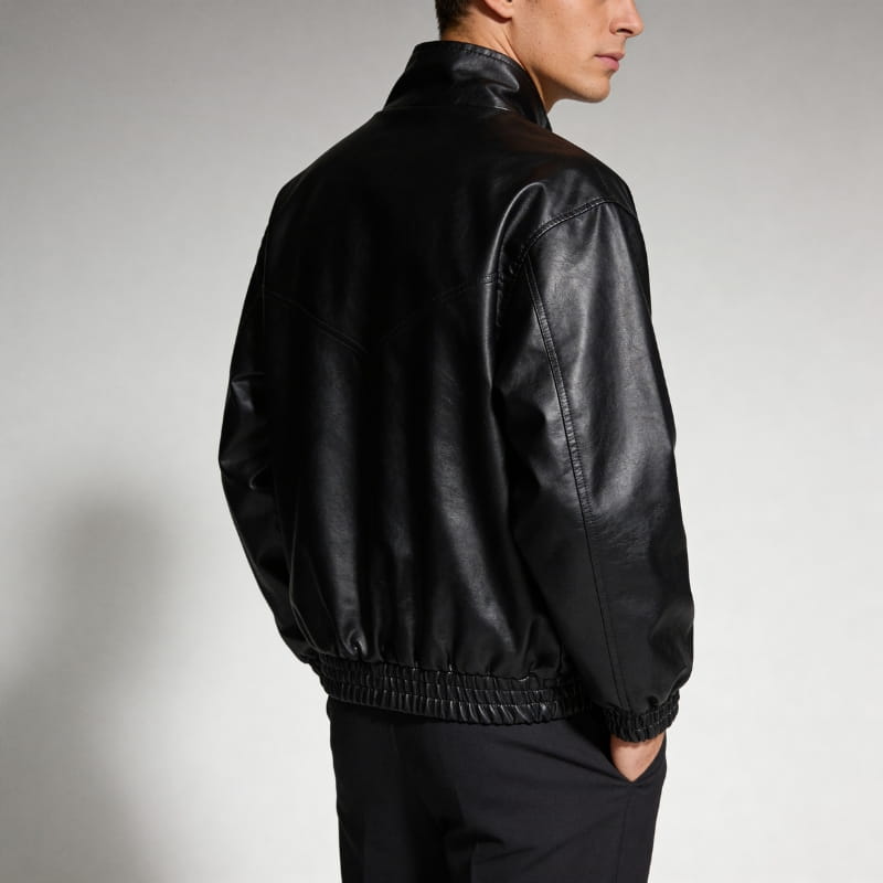 Renato Men’s Leather Bomber Jacket