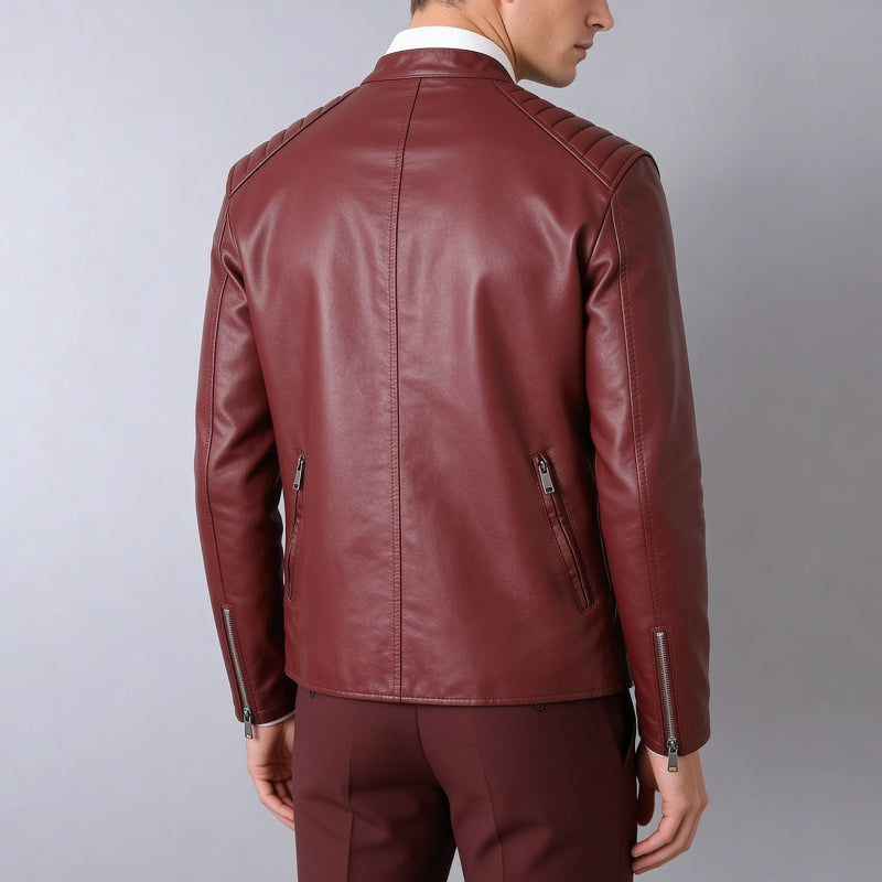 Romeo Men’s Leather Biker Jacket