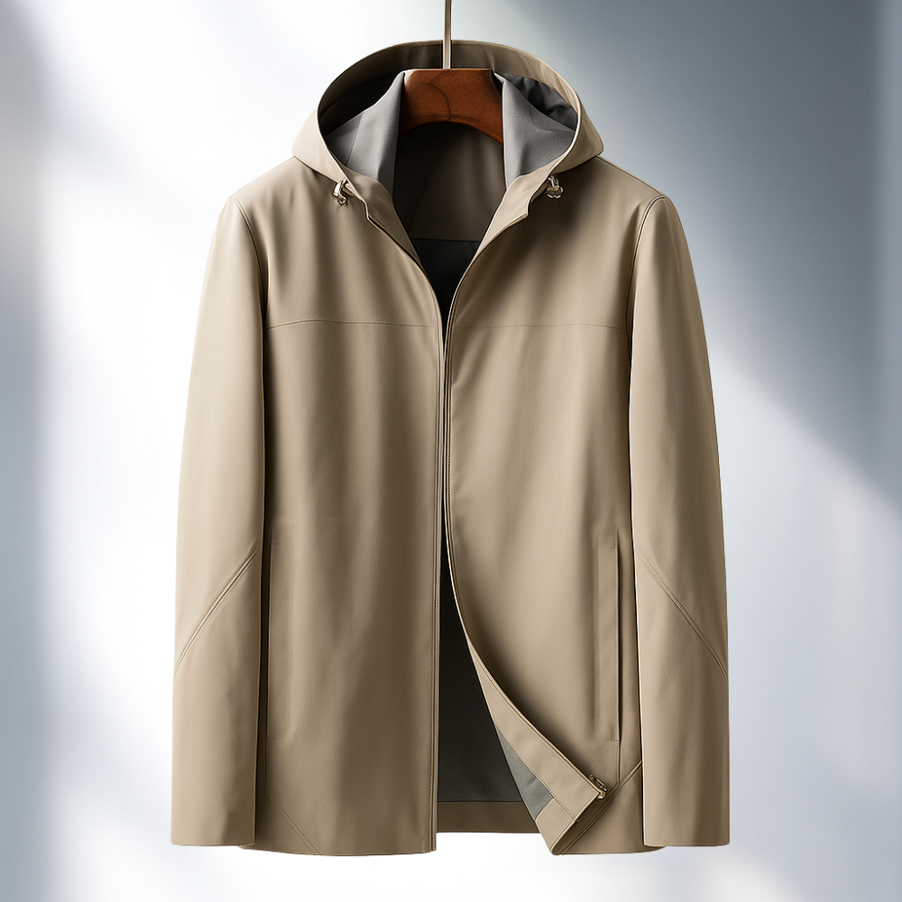 Rafael Men’s Thermal Jacket – Wind & Water Resistant Hooded Outerwear