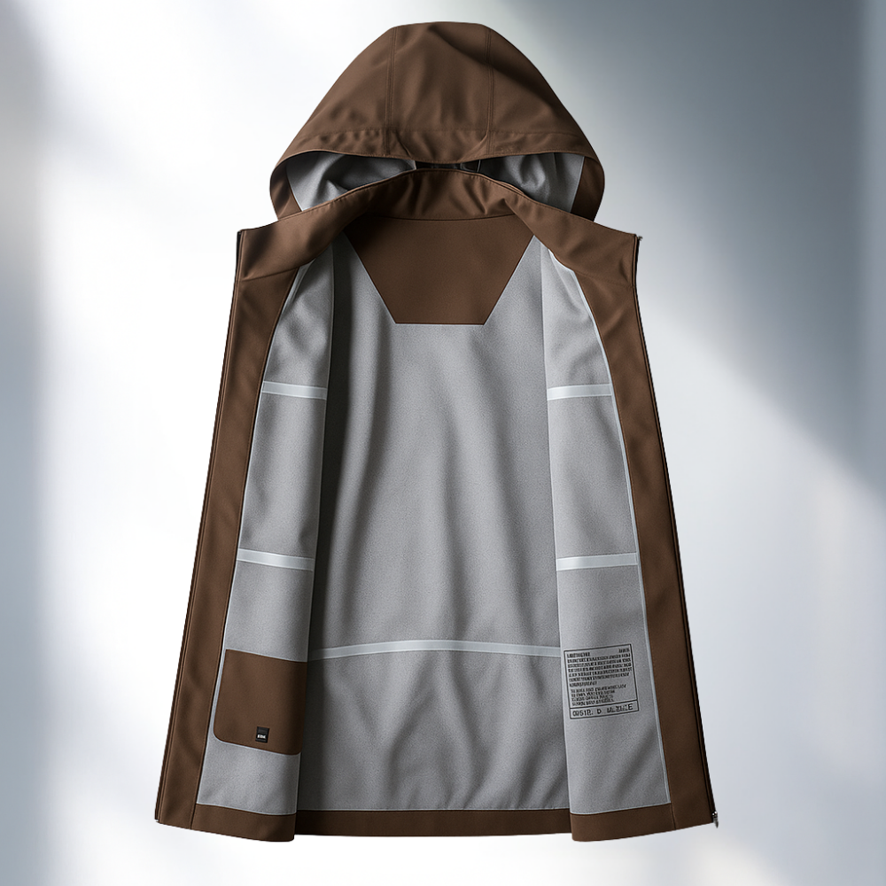 Rafael Men’s Thermal Jacket – Wind & Water Resistant Hooded Outerwear