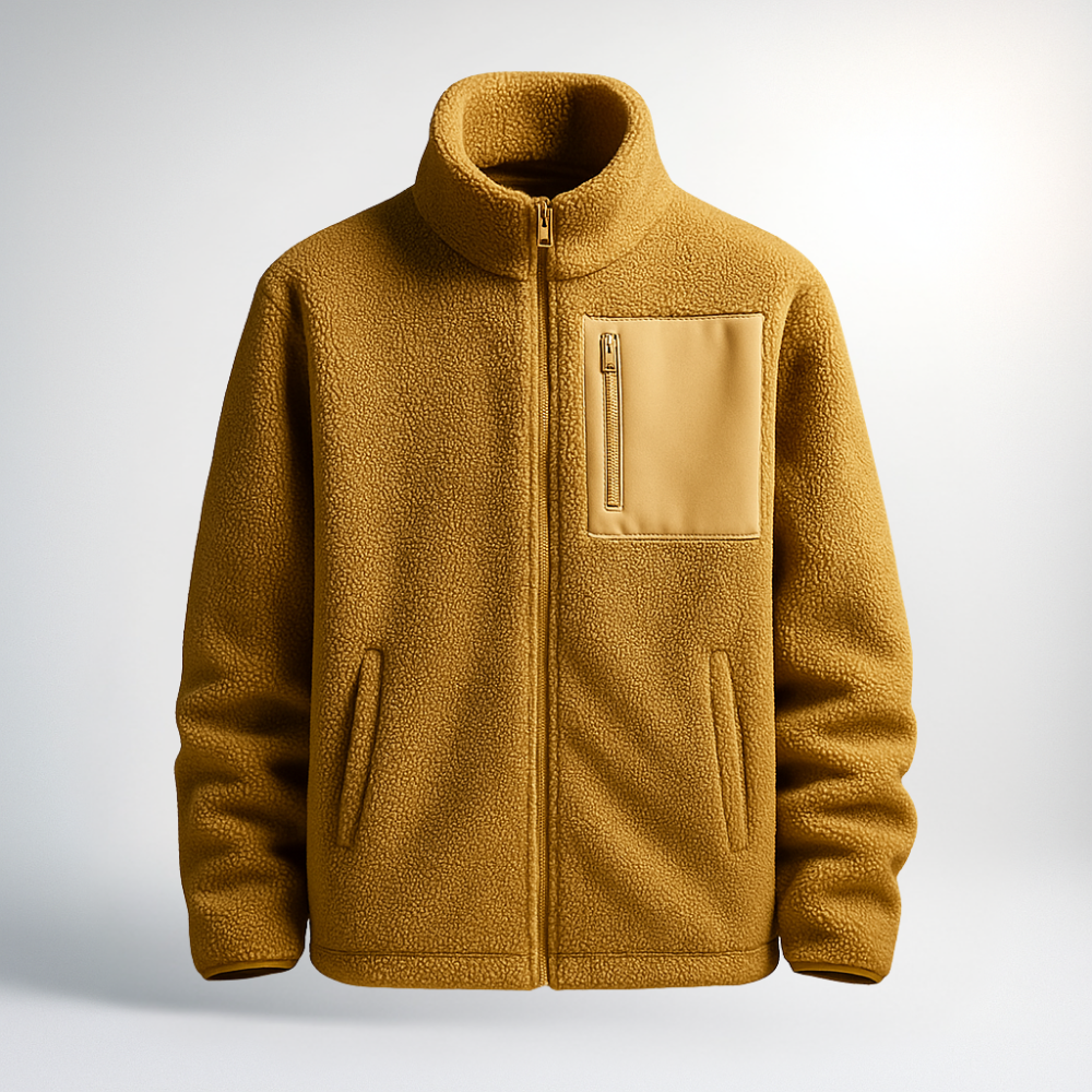 Aldrin Men’s Fleece Jacket – Lightweight Insulating Zip-Up Jacket
