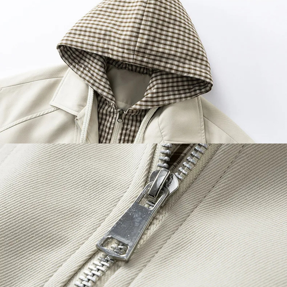 Darian Men’s Jacket – Lightweight Hooded Zip-Up Jacket