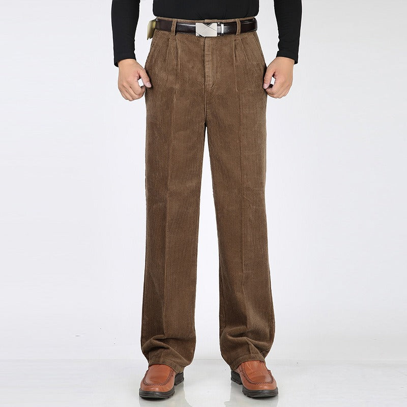 Miguel Men’s Corduroy Trousers – Premium Cotton with Structured Fit