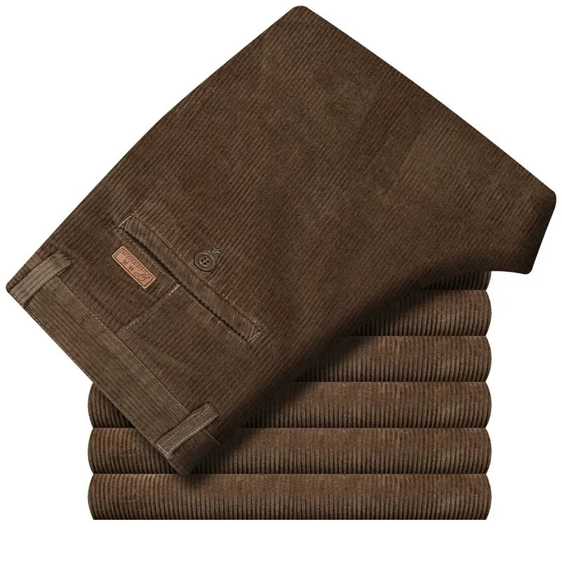 Miguel Men’s Corduroy Trousers – Premium Cotton with Structured Fit