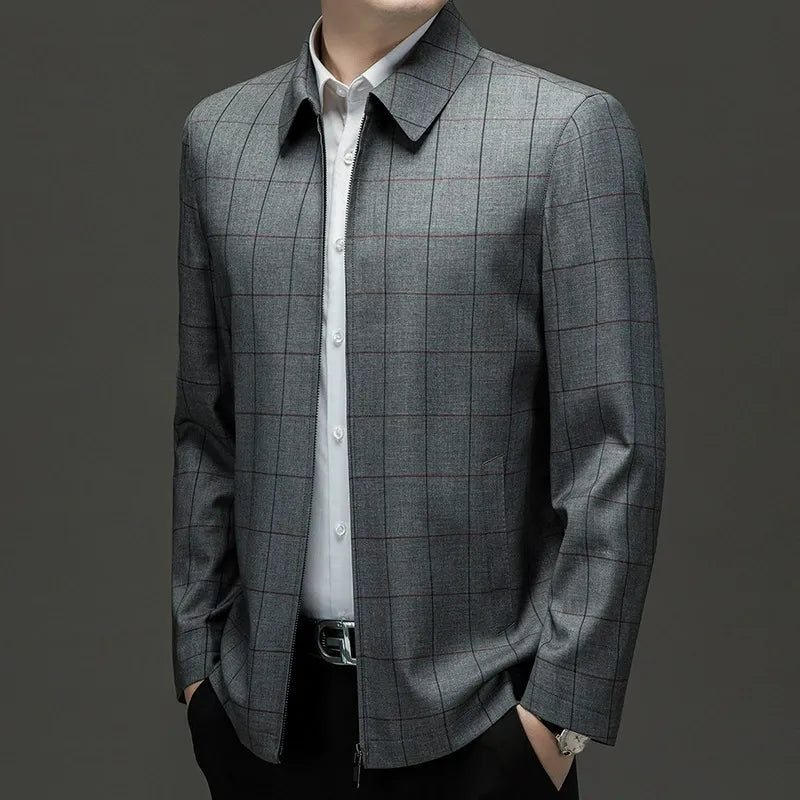 Sebastian Men’s Plaid Jacket – Nanosilk Tech Men’s Jacket