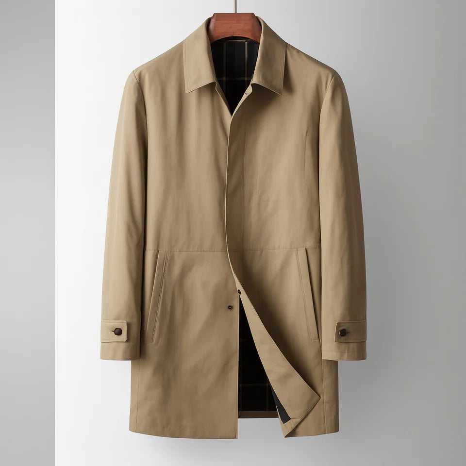 Lisbon Men’s Trench Coat – Lightweight Jacket for Autumn Layering