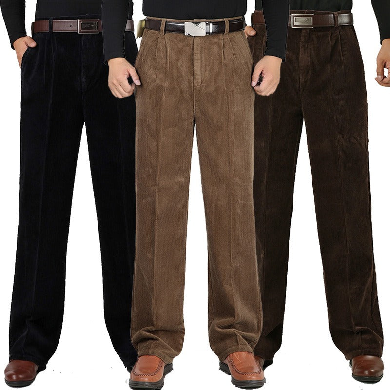 Miguel Men’s Corduroy Trousers – Premium Cotton with Structured Fit