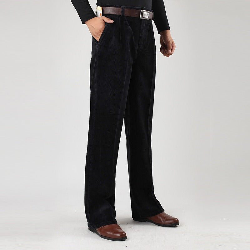 Miguel Men’s Corduroy Trousers – Premium Cotton with Structured Fit