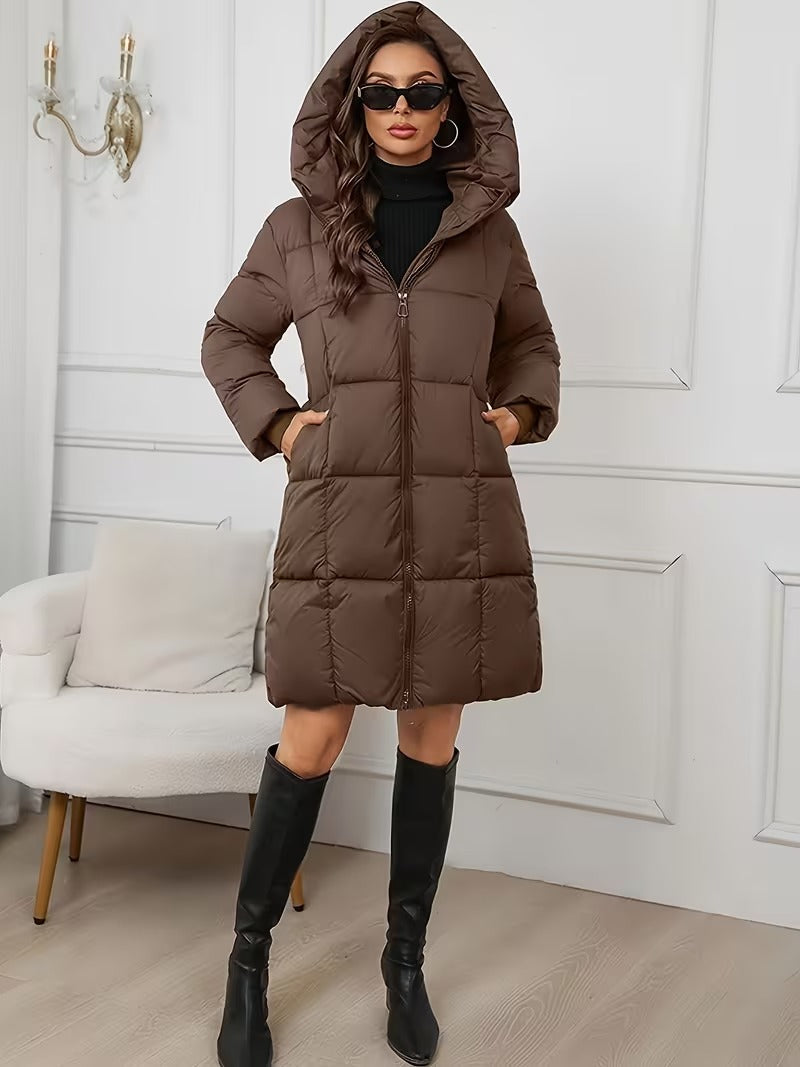 Madonna Women’s Hooded Lightweight Coat – Quilted Winter Jacket for Everyday Warmth