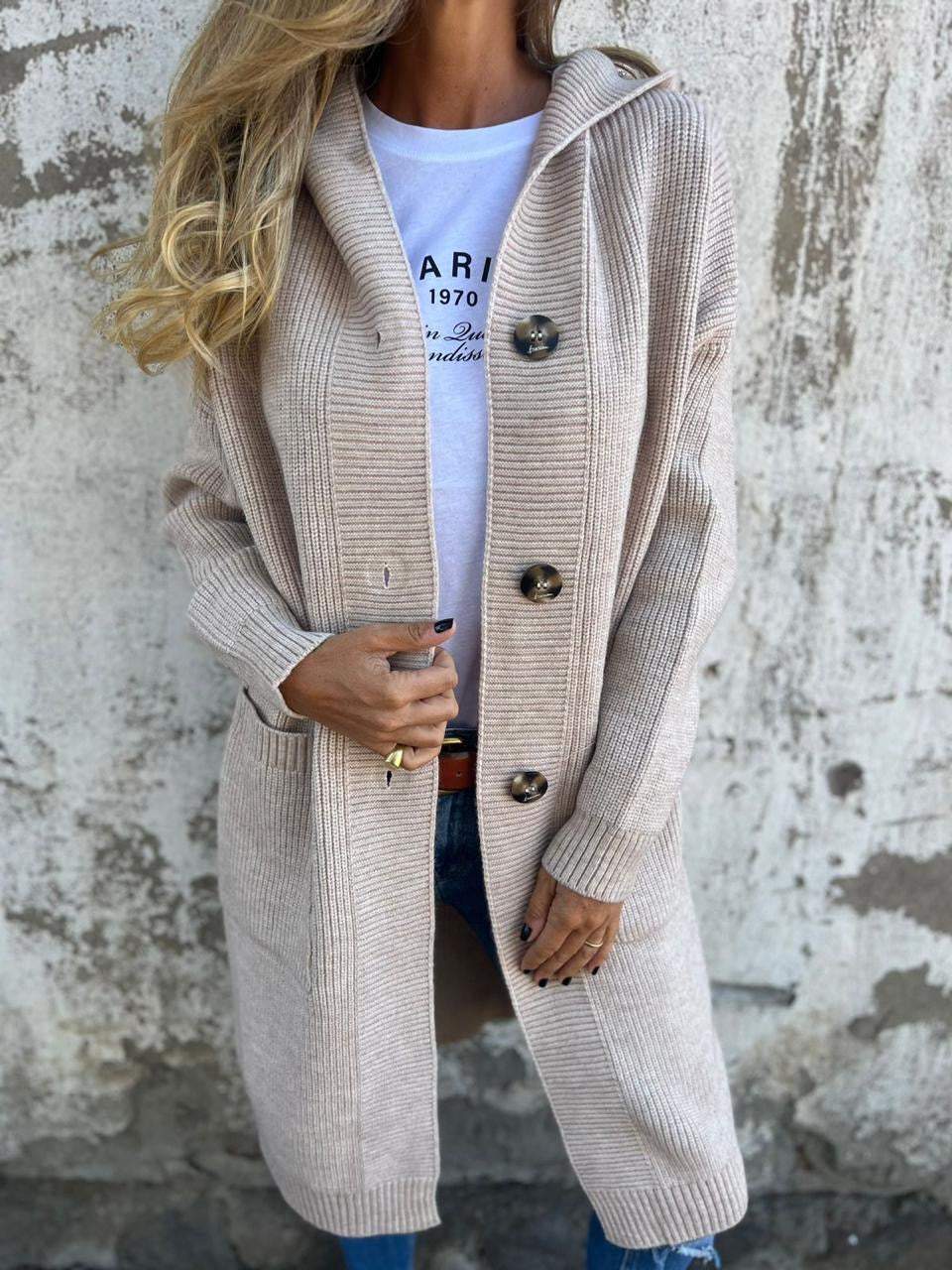 Zoe Women’s Cardigan – Lightweight Knit Longline Jacket