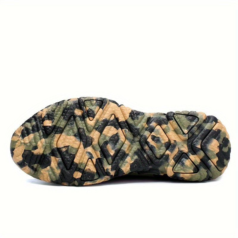 Gaetano Men’s Shoes – Camo Sole Slip-On Trainers