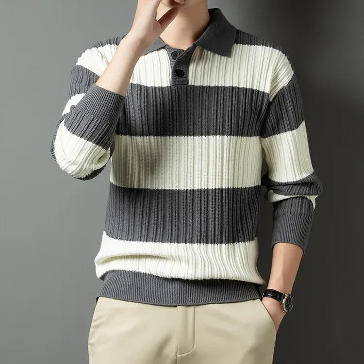 Anderson Men’s Wool Sweater – Soft Ribbed Knit with Classic Fit